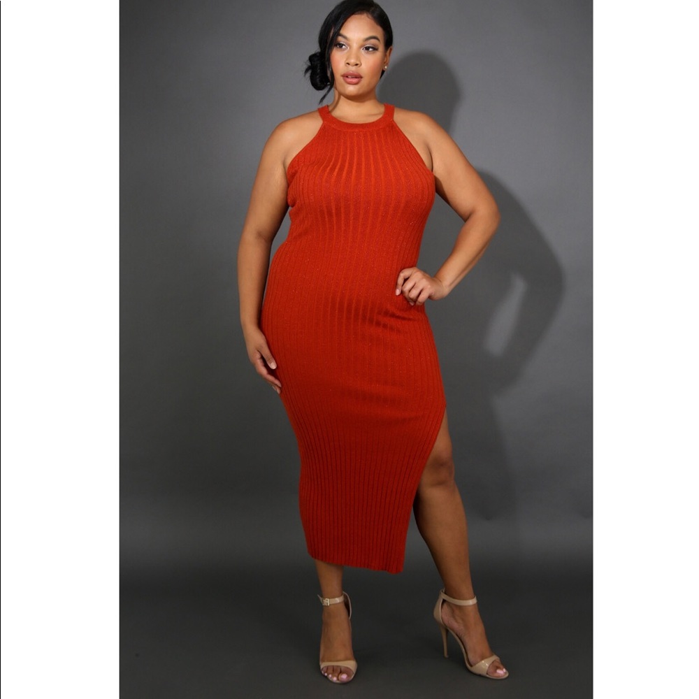 Slit Midi Dress 😍